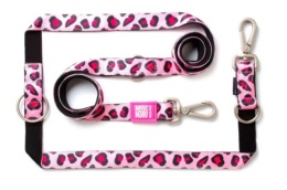Max&Molly Multi-Leash Leopard Pink - Smycz przepinana dla psa 200cm - L