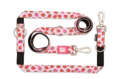 Max&Molly Multi-Leash Strawberry Dream - Smycz przepinana dla psa 200cm - M
