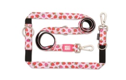 Max&Molly Multi-Leash Strawberry Dream - Smycz przepinana dla psa 200cm - S