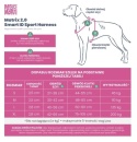 Max&Molly Sport Harness Matrix 2.0 Black - szelki regulowane dla psa z identyfikatorem QR - S