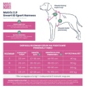 Max&Molly Sport Harness Matrix 2.0 Lavender - Szelki regulowane dla psa z identyfikatorem QR - S