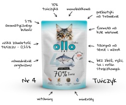 Ollo Cat - nr 4 Tuńczyk - Uzupełniająca karma mokra dla kota 85g