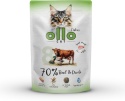 Ollo Cat - nr 8 Wołowina i Kaczka - Uzupełniająca karma mokra dla kota 85g