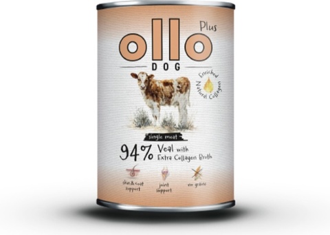 Ollo Plus Kolagen Cielęcina - Karma mokra dla psa 400g