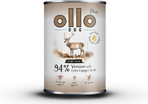 Ollo Plus Kolagen Jeleń - Karma mokra dla psa 400g