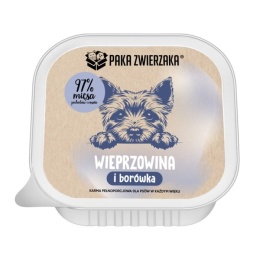 Paka Zwierzaka - Karma mokra TACKA Wieprzowina z borówką 150g