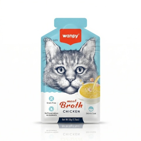 WANPY - Bulion z Kurczaka dla kota 50g