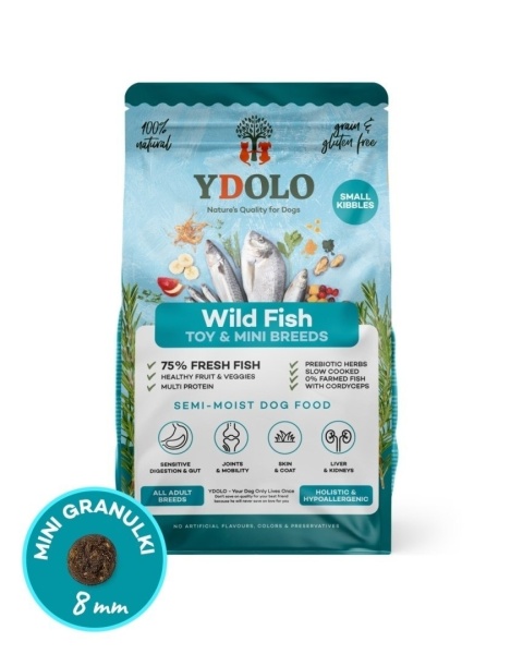 YDOLO MINI Wild Fish - półwilgotna karma dla psów małych ras 700g