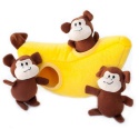 ZippyPaws - Pluszowa norka Banan z małpkami