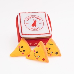 ZippyPaws - Pluszowa norka Pudełko Pizzy