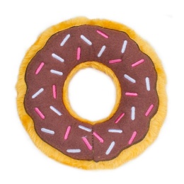 ZippyPaws - Pluszowy donut standard czekoladowy